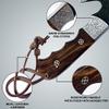 Dessi D2 Steel Blade Axe Hatchet Gut Hook Tomahawk Hunting Knife Camping Hiking Damascus SM73 view 4