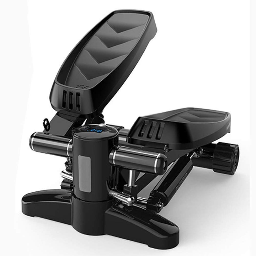 fcya Mini Hydraulic Stepper, Household Up-and-Down Waist Twisting Machine, Fitness Equipment, Shock-Absorbing Dual Hydraulic Cylinders, LED Display and Comfortable Pedals