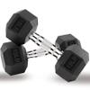 Gymnastics Power Hex Dumbbells 15 LB Pair Exercise & Fitness Weights Dumbbell for Women and Men 15 Pound Free Weights Set view 1
