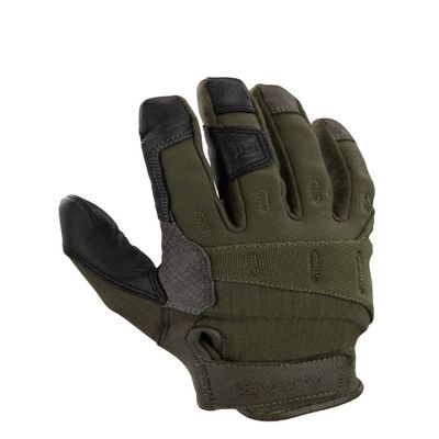 Vertx Tactical Gloves, Breathable Gloves, Hunting Survival Outdoor Gear, Touch Screen Compatible, Leather Palm, Ranger Green - Small