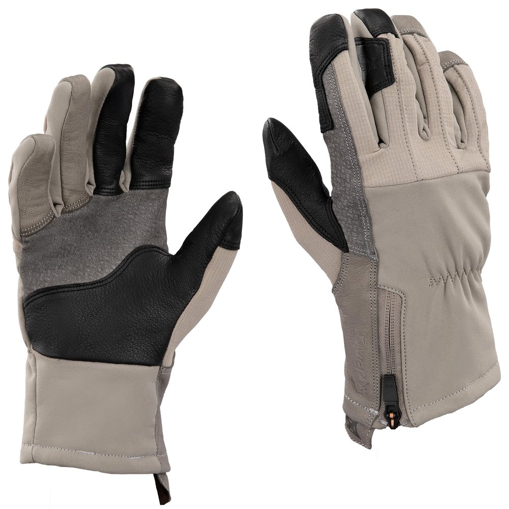 Vertx Crisp Action Mens Tactical Gloves, Water Resistant Breathable Gloves for Hunting Survival Outdoor Gear, Touch Screen Compatible, Urban Grey, Small