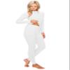 ALWAYS Women's Thermal Underwear Set - Fleece Lined Premium Soft Winter Warm Long Johns Inner Base Layer White Camo M view 3
