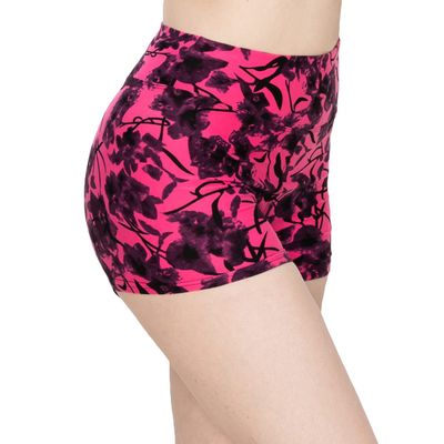 ALWAYS Women Workout Yoga Shorts - Premium Soft Solid Stretch Cheerleader Running Dance Volleyball Short Pants 7238 Pink L