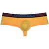 OROCOJUCO Sexy Men's Cheeky Briefs Boxers Thong Brazilian Bikini Shorts Underwear 1/2 Rear Coverage Boxers Trunks Yellow XL view 1