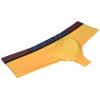 OROCOJUCO Sexy Men's Cheeky Briefs Boxers Thong Brazilian Bikini Shorts Underwear 1/2 Rear Coverage Boxers Trunks Yellow XL view 2
