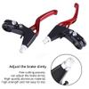 Pwshymi Brake Handle Brake Lever Road Brake Clutch Levers Handlebar 4 Colors (Red) Hardwarehandle view 2
