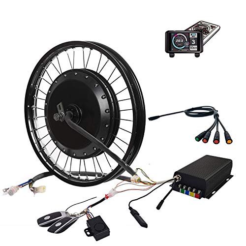 NB POWER Alarm Lock !Sabvoton Waterproof 150A Controller, 72v 8000w QS 273 Electric Bike hub Motor Conversion kit with TFT Colorful Display + Tires18inch Rear