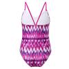 Kaerm Kids Girls One-Piece Spaghetti Straps Monokini Floral Print V Neck Beach Bikini Swimwear Bathing Suits Rose_Red 3-4 Years view 2