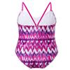 Hansber Kids Girls Tie Dye Swimwear One Piece Boho Printed Tankini Leotard Swimsuit Cami Beachwear Rose_Red 4 view 2