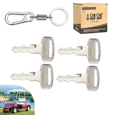10L0L 4 Pack Ignition Keys for Yamaha G14 G16 G19 G20 G21 G22 G29 Drive Electric Golf Cart, Replace OEM JU2-H2511-00