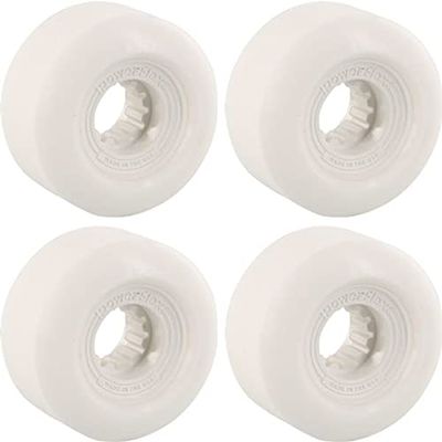 Powerflex Skateboards Gumball White Skateboard Wheels - 56mm 83b (Set of 4)