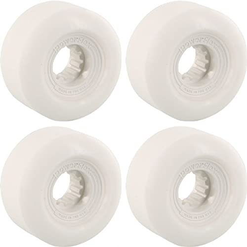 Powerflex Skateboards Gumball White Skateboard Wheels - 56mm 83b (Set of 4)
