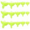 100 Pieces Fishing Hook Bonnets Fishing Treble Hooks Protector Fishing Hook Safety Cover Treble Hook Safety Holder Covers Fishing Treble Hook Cover Hook Safety Cap Protector(5 Sizes, Yellow) view 1