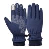 FUFU Gloves Winter Warm Gloves Touch Screen Gloves Windproof Warm Gloves Non-Slip Gloves (Color : Blue, Size : M) view 1