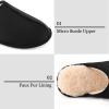 Mens-Memory-Foam-Slip-On-House-Slippers Closed Toe Scuff Indoor Home Slipper For Men Comfy Cozy Soft Non-Slip Bedroom Slippers Houseshoes view 3