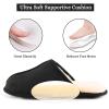 Mens-Memory-Foam-Slip-On-House-Slippers Closed Toe Scuff Indoor Home Slipper For Men Comfy Cozy Soft Non-Slip Bedroom Slippers Houseshoes view 4