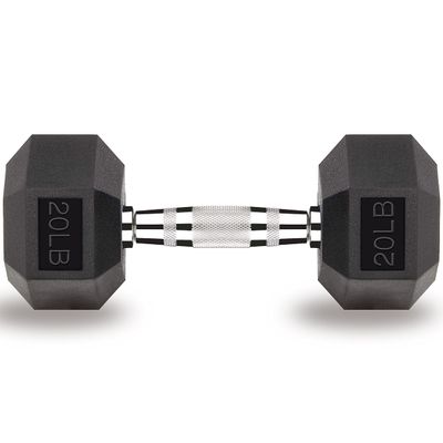 Gymnastics power 20 LB Hex Dumbbell Exercise & Fitness Weights Dumbbells for Women & Men 20 Pound Free Weight