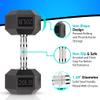 Gymnastics power 20 LB Hex Dumbbell Exercise & Fitness Weights Dumbbells for Women & Men 20 Pound Free Weight view 2