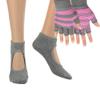Cosmos Non-Slip Yoga Gloves and Socks Set Pilates Socks & Gloves Set for Women, Barre, Ballet, Bikram Training & Workouts (Gray) view 2