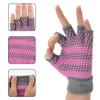 Cosmos Non-Slip Yoga Gloves and Socks Set Pilates Socks & Gloves Set for Women, Barre, Ballet, Bikram Training & Workouts (Gray) view 3