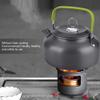Camping Kettle, 800ml/27oz Aluminium Portable Camping Stove Camping Coffee Pot with Carry Bag for Outdoor Camping Hiking Picnic BBQ view 2