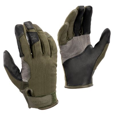 Vertx COF Tactical Gloves, Breathable Shooting Glove, Hunting Survival Outdoor Gear, Touch Screen Compatible, Leather Palm and Trigger Guard Pad, Ranger Green - Large