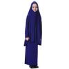 LoveinDIY Islamic Girl's -Piece Prayer Dress Abaya Set for Hajj, Multicolor, Blue XL view 2