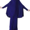 LoveinDIY Islamic Girl's -Piece Prayer Dress Abaya Set for Hajj, Multicolor, Blue XL view 4