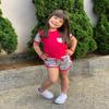 6M-4T Toddler Baby Girl Summer Clothes Set Cool Sequins T-Shirts Tees Tops Short Pants 2PCS Baby Girl Outfit Set (Rose, 6-12 Months) view 3
