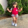 6M-4T Toddler Baby Girl Summer Clothes Set Cool Sequins T-Shirts Tees Tops Short Pants 2PCS Baby Girl Outfit Set (Rose, 6-12 Months) view 4
