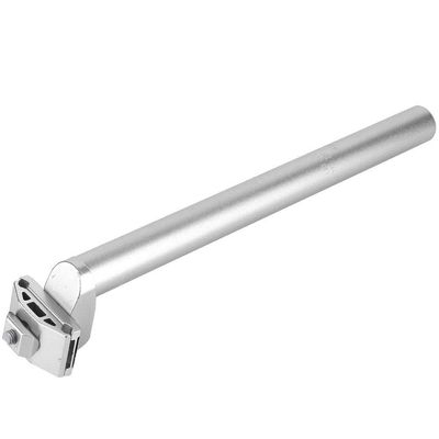 Seat Post, Adjustable Seatpost, 25.4*300mm Alluminium Alloy Cycling Seat Post for Most Mountain Road MTN BMX(Silver)