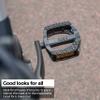BBB Cycling Bike Pedals Flat 9/16" I City Bike Pedal with Reflectors and Anti-Slip I Lightweight and Durable Bicycle Pedals for Urban and Electric Bikes I ErgoRide BPD-46 view 2