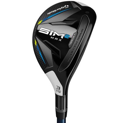 TaylorMade Golf SIM 2 MAX RESCUE WOMEN'S RIGHT HAND GRAPHITE LADIES RESCUE 4-22 DEGREE , BLACK/WHITE