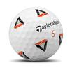 TaylorMade 2021 TP5x Pix 2.0 Golf Balls White view 4