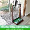 GoSports Premium Wooden Golf Putter Stand - Indoor Display Rack - Holds 6 Clubs view 4