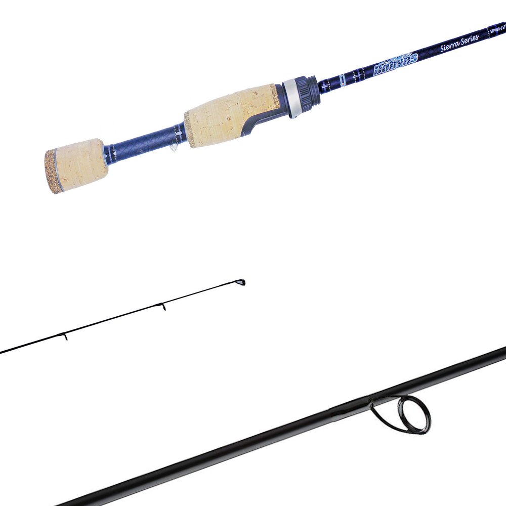 Dobyns Rods Sierra Trout & Panfish Spinning / 7'9" / 2 PC / 4-8 LB Line Weight / 1/32-5/16 oz Lure Weight/Light Fast Action/Cork-Split Handle
