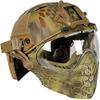 PJ Tactical Fast Helmet, Pilot Protective Helmet, Airsoft Paintball Helmet with Removable mask and Goggles view 3