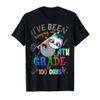 100 Days of School Sloth Hanging Out In 4th Grade Student T-Shirt view 1