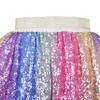 Girls Skirt Rainbow Sequin Bunny Headband Easter Party Size 6 view 3