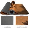 6mm Extra Thick Yoga Mat,Grizzly Bear in The Rocky Mountains Print Eco-Friendly TPE Exercise Mats Pilates Mat with for Yoga, Workout, Core Fitness and Floor Exercises, Men & Women view 3