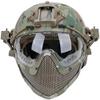 N/W Adult Unisex Tactical Fast Helmet, Airsoft Paintball Helmet with Removable Mask and Goggles view 1