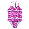 YONGHS Toddler Baby Girls One Piece Swimsuit Spaghetti Shoulder Straps Criss Cross Backless Leotard Swimwear Rose_Red 3T view 1