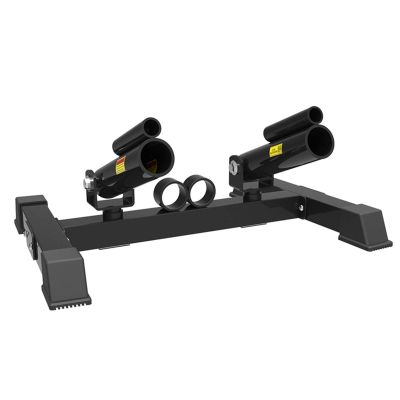 CKIDS Landmine Base Portabl T-Bar Row Platform Attachment for Barbell, Double Landmine Adapter Exercise Equipment 360 Degree Rotation, Fits 1 Inch Standard and 2 Inch Olympic Bars