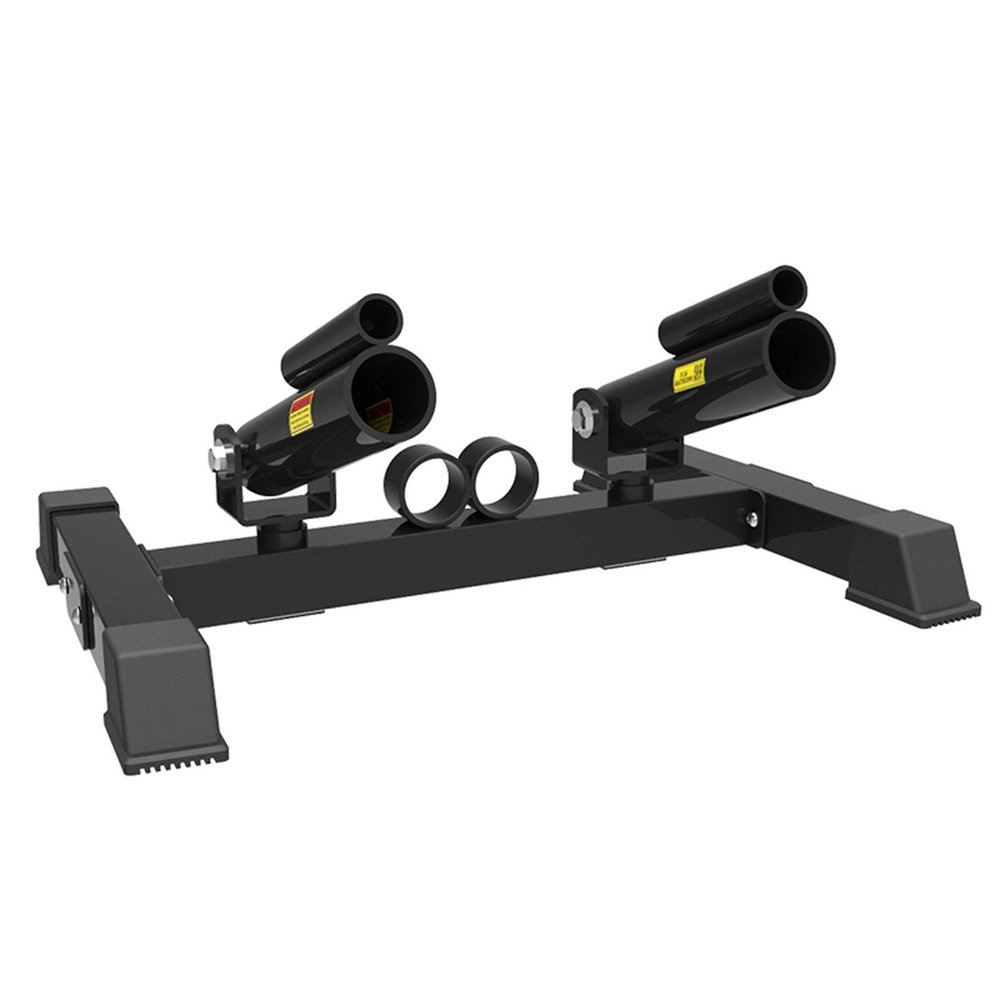 CKIDS Landmine Base Portabl T-Bar Row Platform Attachment for Barbell, Double Landmine Adapter Exercise Equipment 360 Degree Rotation, Fits 1 Inch Standard and 2 Inch Olympic Bars