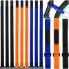 12 Pieces Bike Rack Straps 23.6 Inches Adjustable Bike Cinch Straps Wheel Stabilizer Bicycle Accessories for Transporting Bicycles(Black, Orange, Blue) view 1