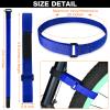 12 Pieces Bike Rack Straps 23.6 Inches Adjustable Bike Cinch Straps Wheel Stabilizer Bicycle Accessories for Transporting Bicycles(Black, Orange, Blue) view 2
