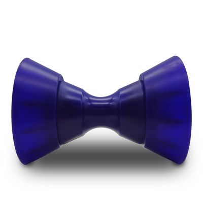 COLOFULWAY 4" Boat Bow Trailer Roller Assembly with 1/2" Shaft fits 4" Bracket, Polyurethane (Blue)