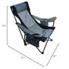 Kijaro Sling Camping Chair, One Size, Hallett Peak Gray (Cooler) view 3
