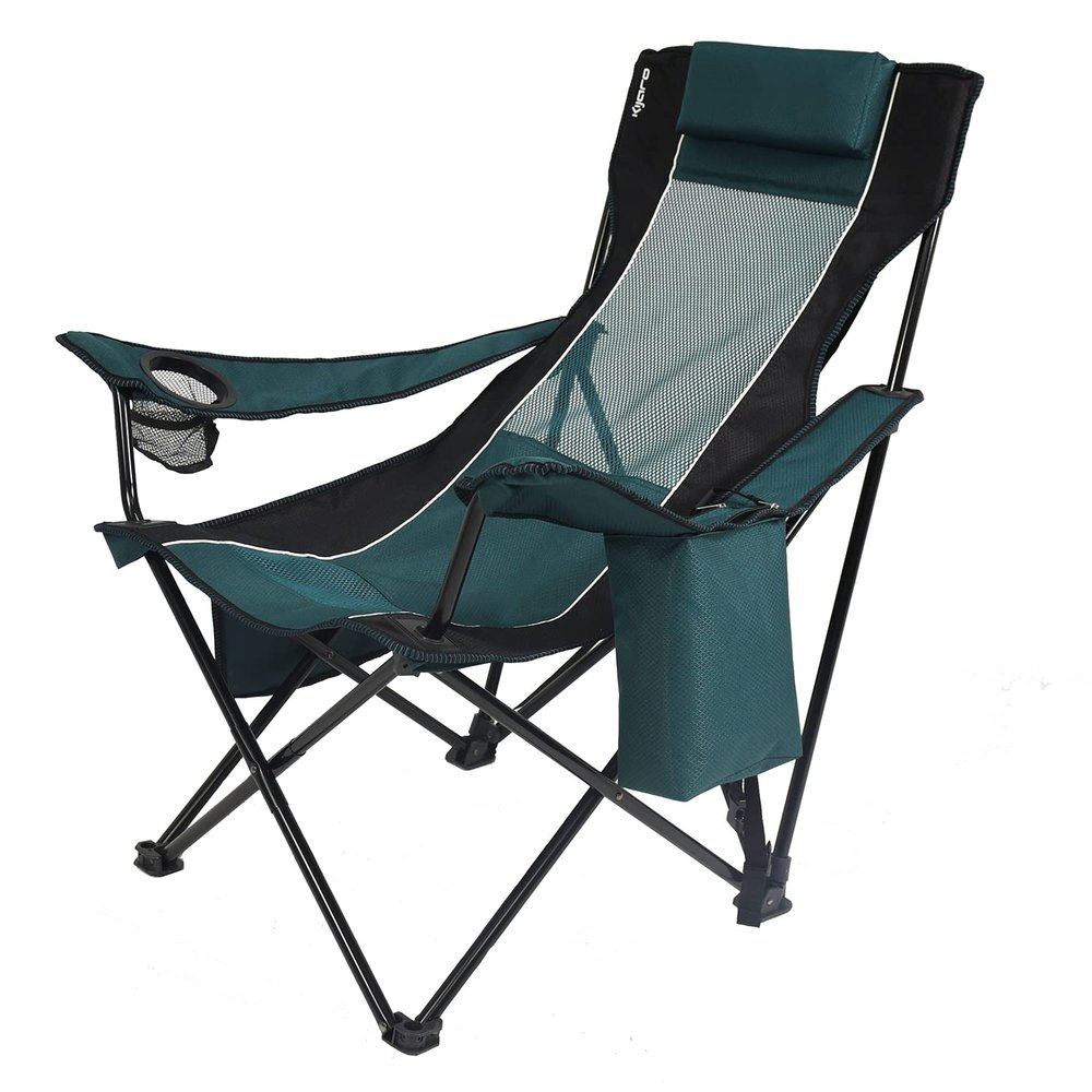 Kijaro Sling Camping Chair, One Size, Cayman Blue Iguana (Cooler)
