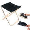 Daoyuan Camping Folding Chairs Outdoor,Small Portable Folding Stool Collapsible Camp Stool Lightweight Aluminium Stools for Fishing/Picnic/Travel/Hiking Beach Garden Traveling view 2